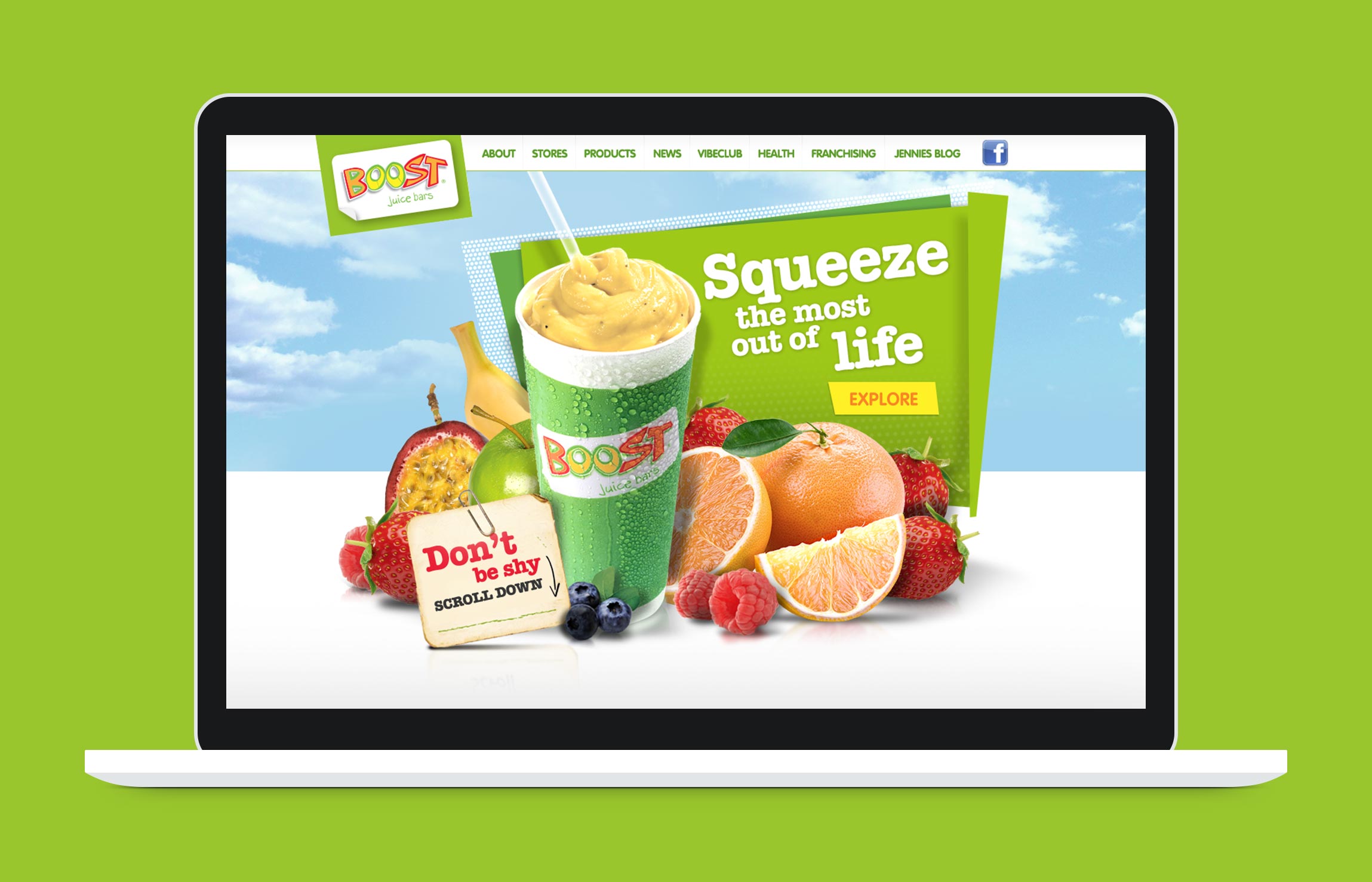 Boost Juice Website